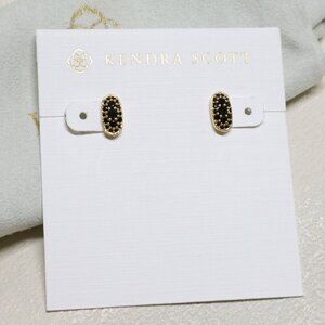 Kendra Scott | Grayson - Gold Black Spinel Crystal Stud Earrings